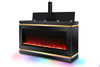 KH-A93 TV STAND W/FIREPLACE (BLACK)