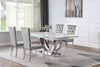 KCO-111101.  Kerwin 5-piece Dining Room Set Grey and Chrome