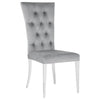 KCO-111101.  Kerwin 5-piece Dining Room Set Grey and Chrome