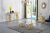 KM-214-C Pierre Gold Coffee Table