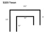 KNE-S320 Texan 4pcs Sectional