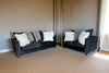 KNE-S315 Black Sofa & Loveseat