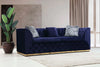 KP-Veranda Sofa & Loveseat - Velvet Upholstery - Navy Blue