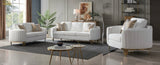 KCM-LEXI  SOFA LOVESEAT WHITE ANTIQUE
