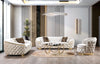 KN-Lupino Ivory Velvet Sofa 95" & Loveseat 82"