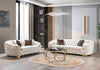 KN-Lupino Ivory Velvet Sofa 95" & Loveseat 82"
