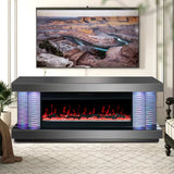 KH-A90 TV STAND W/FIREPLACE (SMOKE)