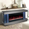 KH-A90 TV STAND W/FIREPLACE (SMOKE)