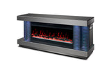 KH-A90 TV STAND W/FIREPLACE (SMOKE)