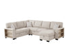 KH-Atlantic Beige Sectional With Pull-Out Bed