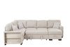 KH-Atlantic Beige Sectional With Pull-Out Bed