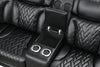 KH-Barcelona Black Power Reclining Sectional (Power Headrests)
