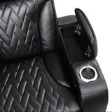 KH-Barcelona Black Power Reclining Sectional (Power Headrests)