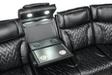 KH-Barcelona Black Power Reclining Sectional (Power Headrests)