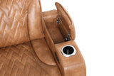 KH-Barcelona Brown Power Reclining Sectional