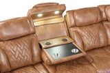 KH-Barcelona Brown Power Reclining Sectional