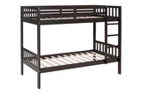 KH-BB10 Twin/Twin Bunk Bed Espresso
