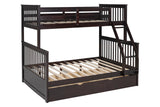 KH-BB20 Twin/Full Bunk Bed w/Twin Trundle Espresso