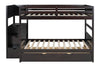 KH-BB50 FULL/FULL Bunk Bed w/Twin Trundle + Staircase Storage