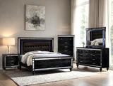 KH-Blanca2 Black Bedroom Set Queen, King