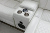 KH- Champion White Reclining Sectional