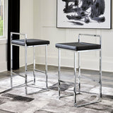 KH D275-630 Black Bar Stool