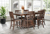 KH-D850 - Counter Height Table + 6 Chair Set