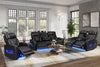 KH-DUBAI 3PC Black Power Reclining Set