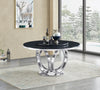 KNE-D615 Maxi Table (White/Chrome) AND BLACK CHROME