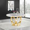 KNE-D615 Maxi Table (White/Gold)