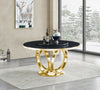 KNE-D615 Maxi Table (White/Gold)