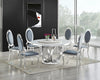 KNE-D615 Maxi Table (White/Chrome) AND BLACK CHROME