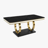 HNE-Onix 90.55" Faux Marble Table