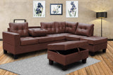 KNE-S878 Allen Parkway (Brown Microfiber)