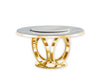 KNE-D615 Maxi Table (White/Gold)