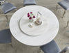 KNE-D615 Maxi Table (White/Chrome) AND BLACK CHROME