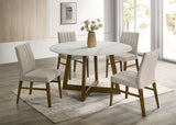 KH-ENZO20 Dark Oak Dining Table + 4 Chair Set
