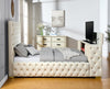 KH-Future Beige Platform Bed - Queen, King