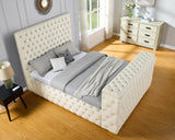 KH-Future Beige Platform Bed - Queen, King