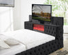 KH-Future Black Platform Bed - Queen, King