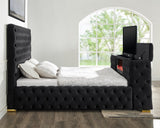 KH-Future Black Platform Bed - Queen, King