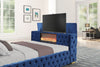 KH-Future Blue Platform Bed - Queen, King