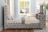 KH-Future Gray Platform Bed - Queen, King
