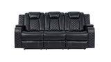 KH-Galaxy Black - 3PC Power Reclining Set