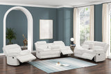 KH-Heaven - White 3pc Reclining Set