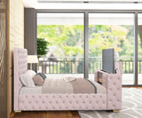 KH-Future Pink Platform Bed - Queen, King