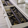 KC-Lindenfield Silver/Black Upholstered Panel Bedroom Set