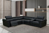 KH- GRAY - LEATHER Power Reclining Sectional