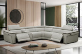 KH- GRAY - LEATHER Power Reclining Sectional