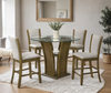 KH-Orlando - Beige Pub Table + 4 Chair Set